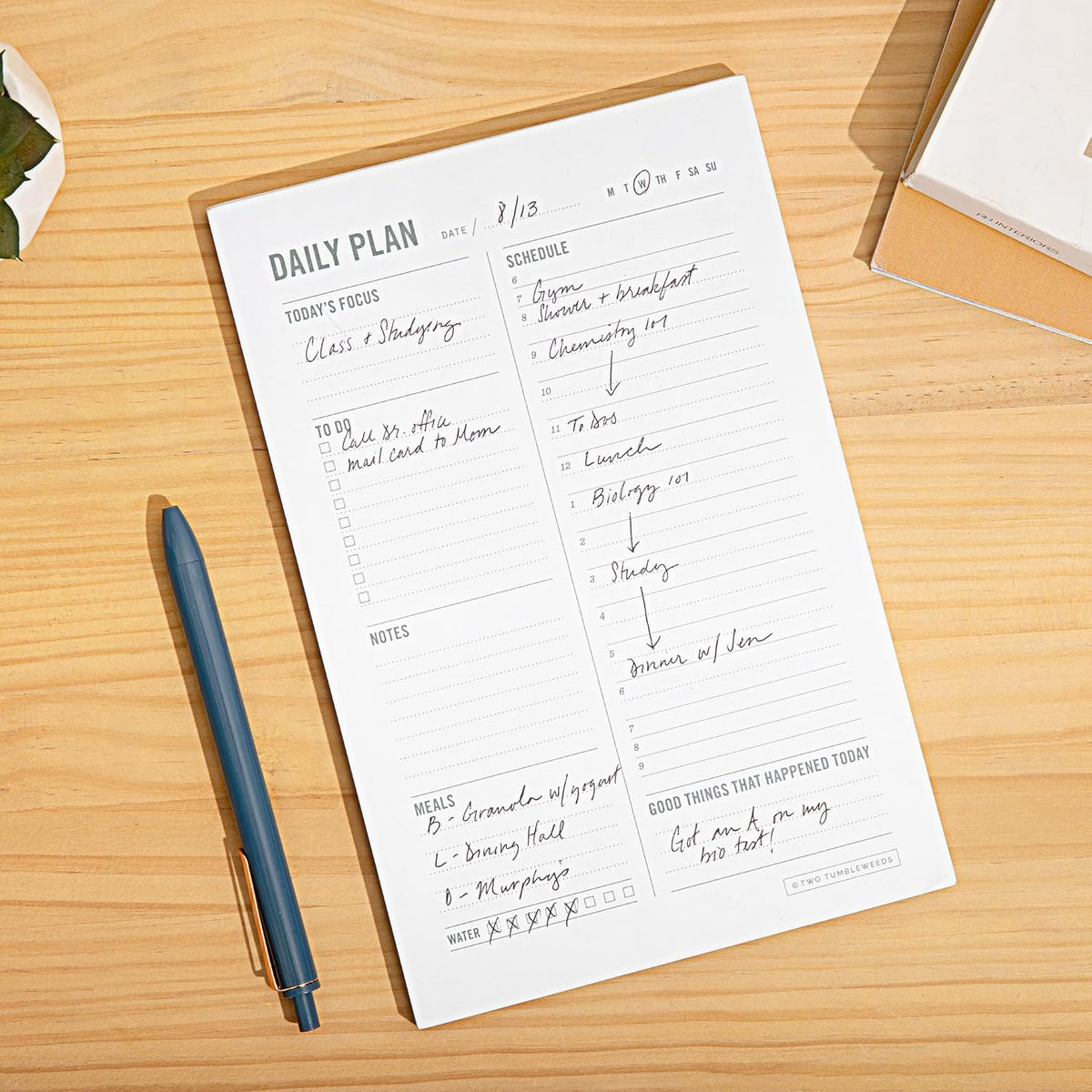Undated Daily Planner Pad - view 2
