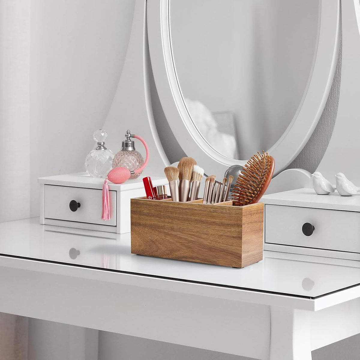 Acacia Compartment Pen Organizer - view 2