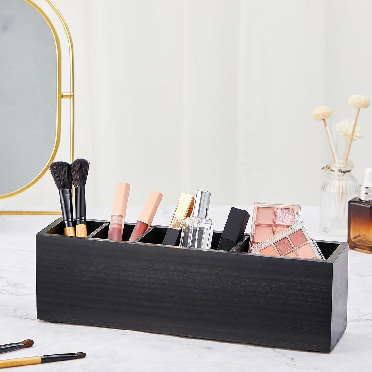 Black Wooden Desk Organizer - view 2