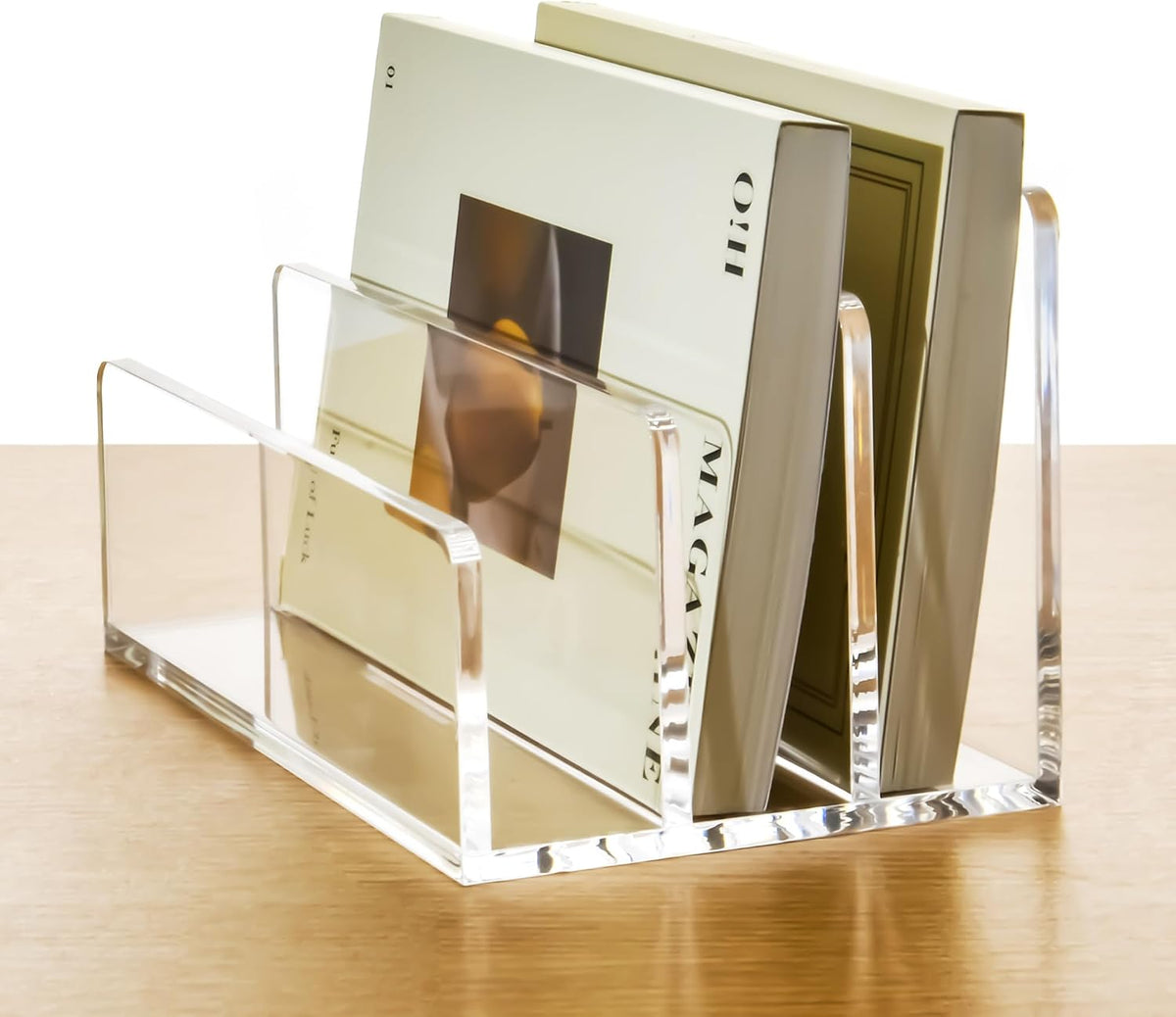 Three-Compartment Acrylic File Holder - view 1