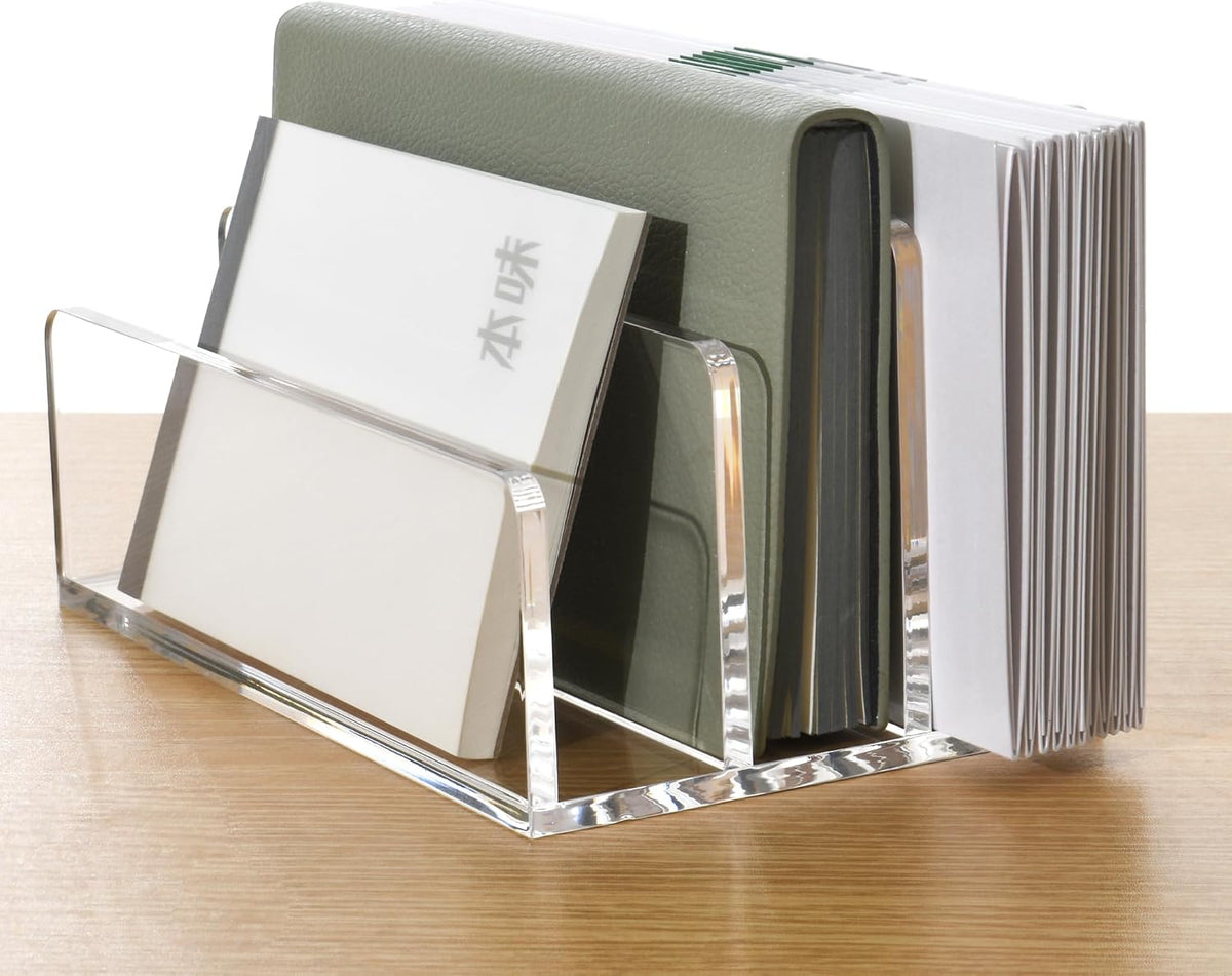 Three-Compartment Acrylic File Holder - view 2