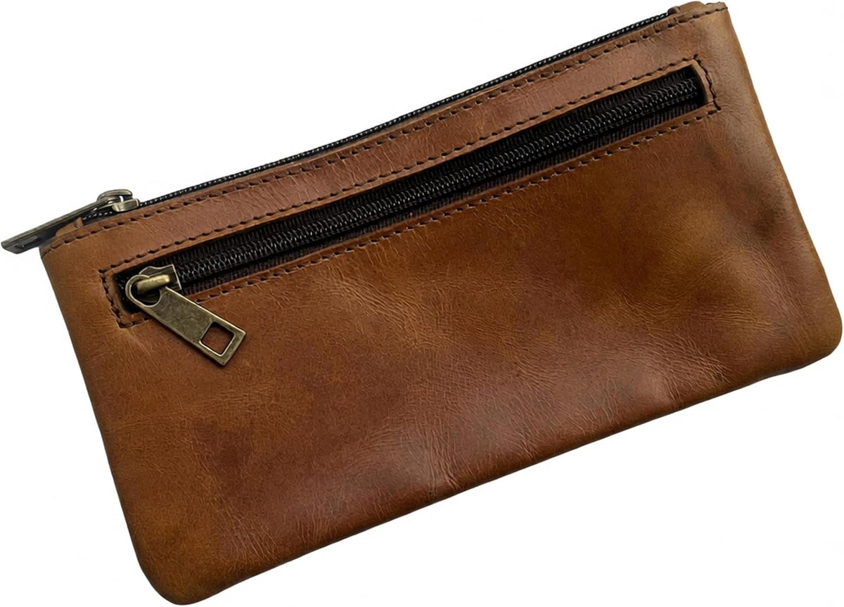 Brown Zip Pencil Case - view 1