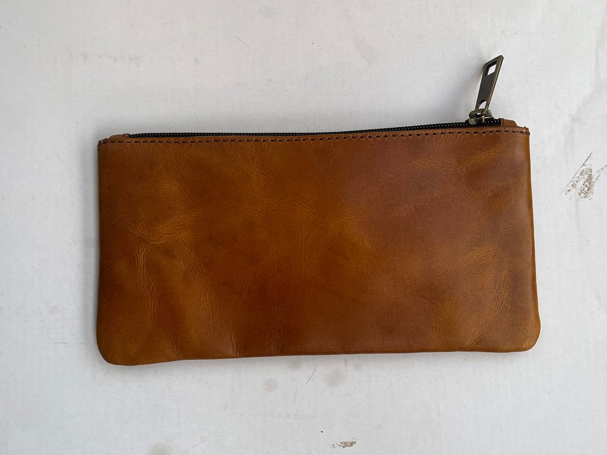 Brown Zip Pencil Case - view 2