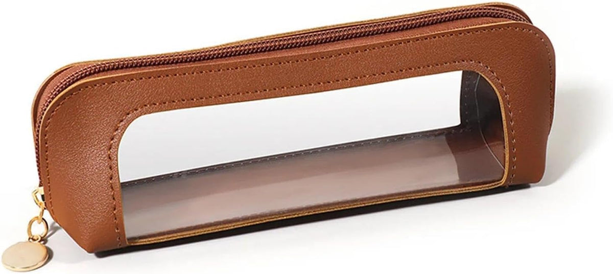 Windowed Brown Pencil Case - view 1