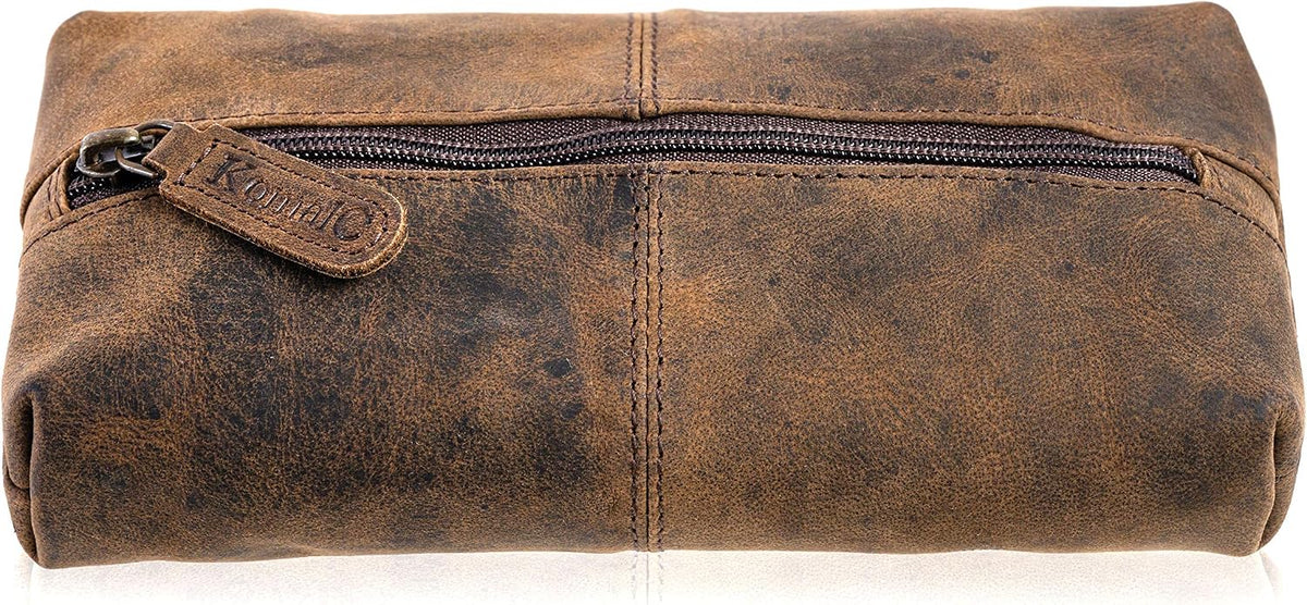 Brown Zip Pencil Pouch - view 1