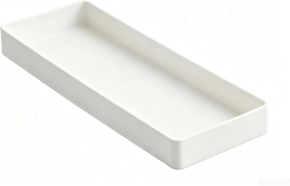 White Rectangular Desk Tray - view 1