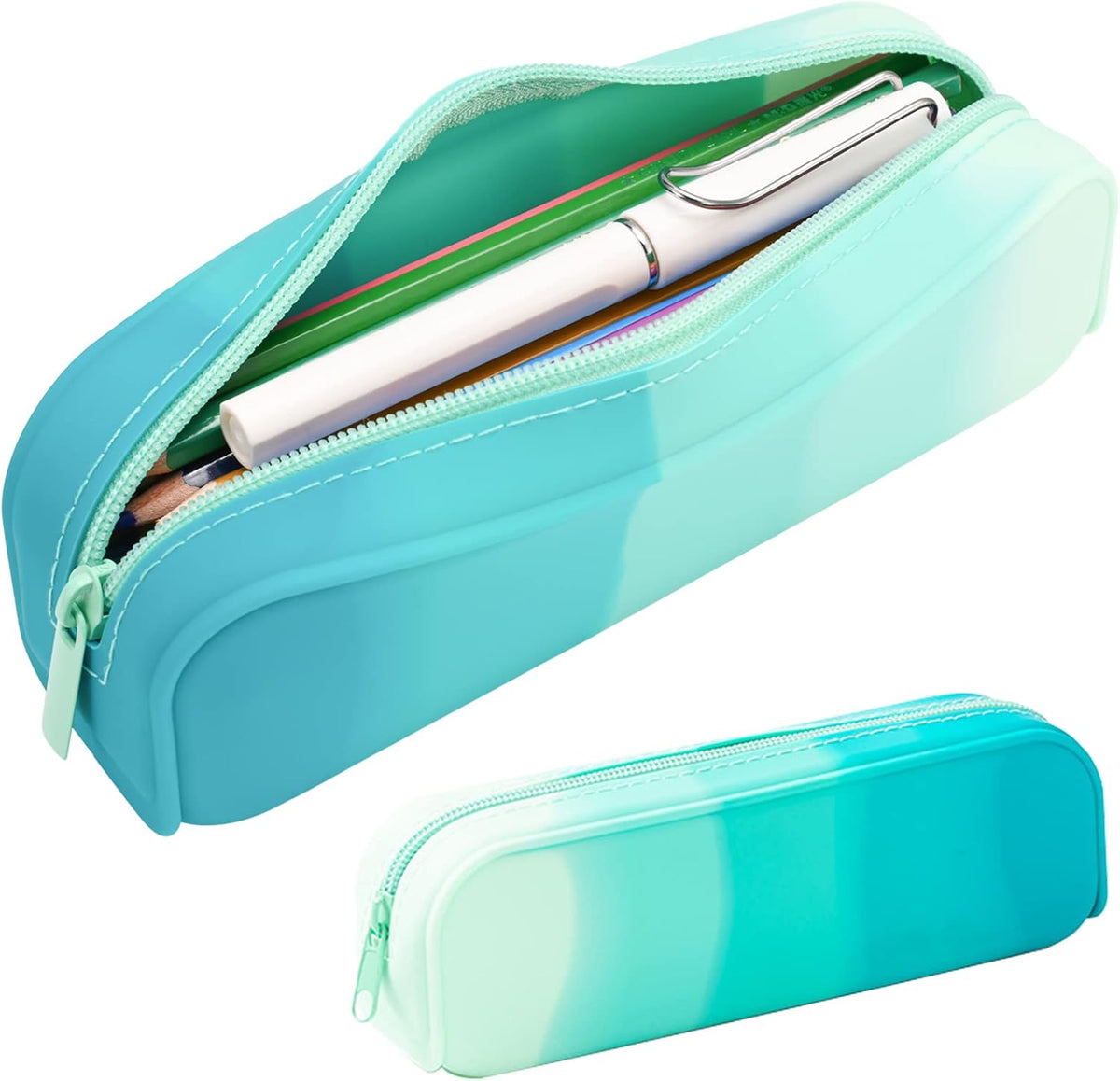 Green Zip Pencil Case - view 1